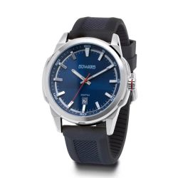 D85434.05 Reloj DUWRAD de caballero correa y caja acero 316L 3 Aguas esfera azul water resistant 10 Atm