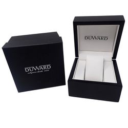 Reloj DUWARD de hombre D85708.02 DIPLOMATIC caja de acero 316L correa cuero negro multifunción