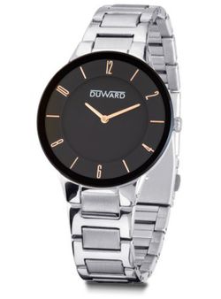 D95117.52 Reloj Duward de hombre acero inoxidable 316L atemporal y elegante esfera negra atractiva