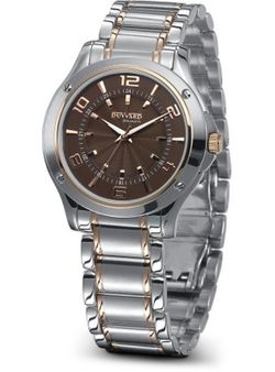D95300.80 Reloj Duward de hombre modelo DIPLOMATIC Tallin acero inoxidable 316L bicolor con esfera marrón seductora