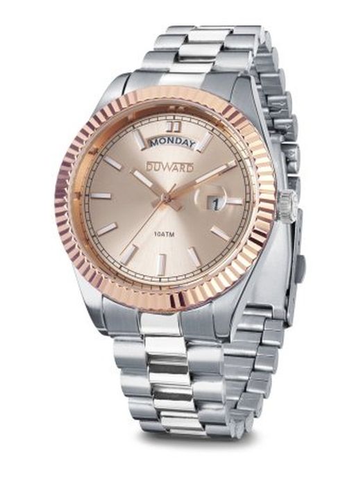 D95429.08 Reloj Duward de hombre SPORT Day-date acero inoxidable 316L esfera champagne calendario y semanario