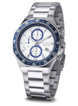 D95535.01 AQUASTAR IMOLA Reloj Duward para hombre Sport con caja y brazalete de acero inoxidable 316L para hombre. Movimiento de cuarzo 3 agujas, calendario, cristal mineral acabado en zafiro