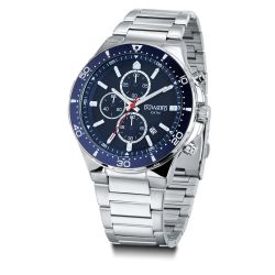 D95543.05 Reloj DUWARD de Caballero Brazalete de Acero IP esfera azul Crono