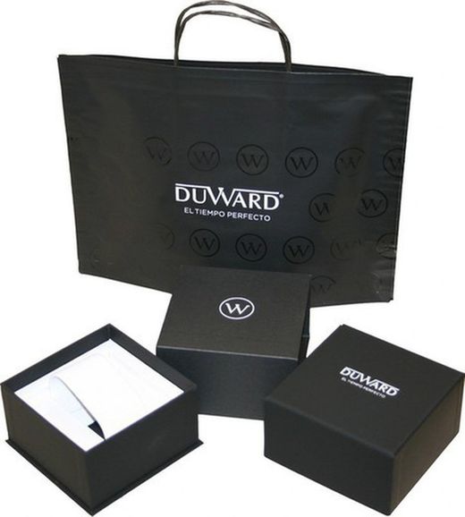 Reloj Duward de hombre colección Diplomatic Canarias D95707.02 acero inoxidable 316L Swiss Made esfera negra muy elegante multifunción