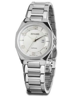 Reloj Duward de mujer colección DIPLOMATIC Extremadura Ref D25419.01 movimiento Swiss Made caja y pulsera acero inoxidable con tratamiento 316L y calendario