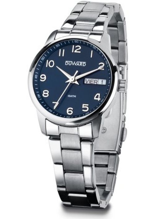 D25430.05 Reloj Duward de mujer colección ELEGANCE ARA acero inoxidable 316L calendario y semanario esfera azul elegante