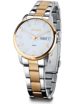 D25430.31 Reloj Duward de mujer colección ELEGANCE ARA acero inoxidable 316L bicolor con calendario y semanario