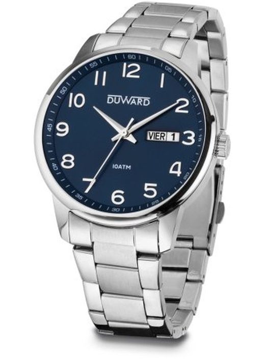 D95430.05 Reloj Duward de hombre modelo ELEGANCE Ara analógico esfera azul elegante acero inoxidable 316L semanario y calendario