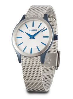 Reloj Duward de mujer modelo ELEGANCE Flat D25106.71 caja bicolor en acero y azul con tratamiento IP cristal mineral