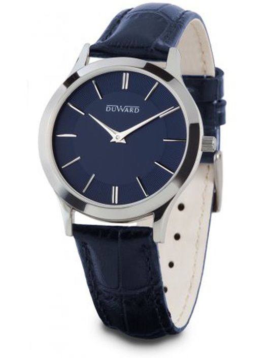 Reloj Duward mujer modelo Elegance Mtindo D15103.01 blanco correa de piel marrón