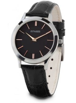 Reloj Duward mujer modelo Elegance Mtindo D15103.01 blanco correa de piel marrón