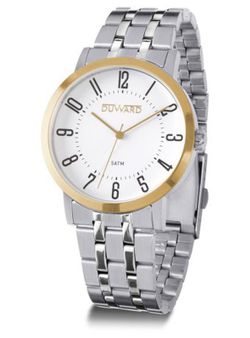 Reloj Duward hombre vanguardista modelo ELEGANCE Sik D95342.31 caja bicolor y brazalete de acero inoxidable 316L sumergible a 5 ATM