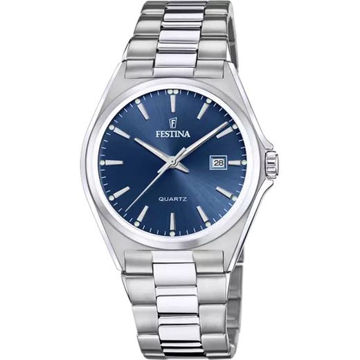 F20552/3 Reloj de hombre FESTINA colección CLASSICS con esfera azul y calendario