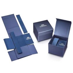 Reloj Festina crono de hombre F20561/1 blanco caja 316L correa de cuero