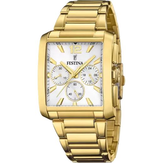 Reloj Festina hombre F20638/1 dorado caja acero 316L