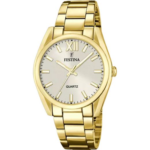 Reloj FESTINA de mujer dorado F20640/1 colección Alegría con esfera beige