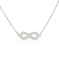 Gargantilla motivo Infinito de Oro blanco 18K