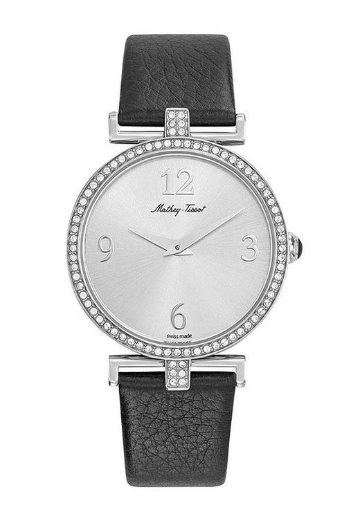 Gaia D587QAI Reloj Mathey Tissot Swiss Made para mujer caja de acero inoxidable 316L decorada con circonitas cristal acabado zafiro
