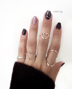 Guile2 Anillo de oro 18K motivo corazón estilo único y moderno