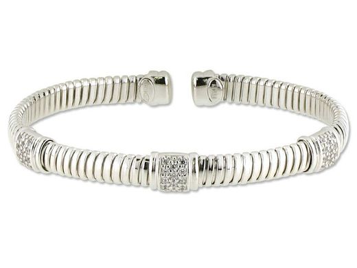00-99 Pulsera plata 925 abierta textura