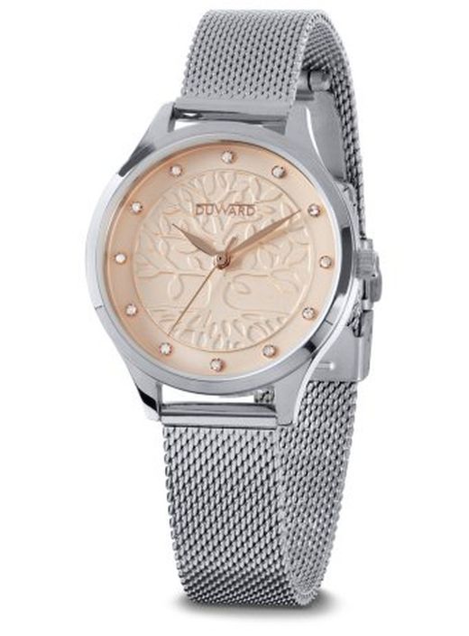 Reloj Duward mujer correa de esterilla LADY Ayol Ref D25345.08 acero inoxidable 316L con cristal mineral zafiro