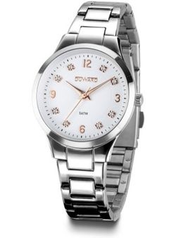 D25350.01 Reloj Duward de mujer colección LADY Jin acero inoxidable 316L esfera blanca elegante