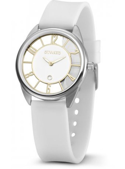 Reloj DUWARD de mujer modelo LADY Kleure Ref D15200.00 caja de acero inoxidable correa piel beige y blanca la de recambio