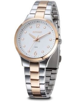 LADY Moteris D25355.41 Reloj Duward de mujer  brazalete y caja en acero 316L bicolor con el acabado en IP oro rosa de buena calidad, malla de eslabones para un ajuste perfecto