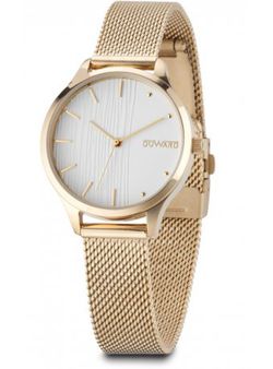 Reloj Duward mujer modelo LADY Wanita D25333.10 champan acero 316L