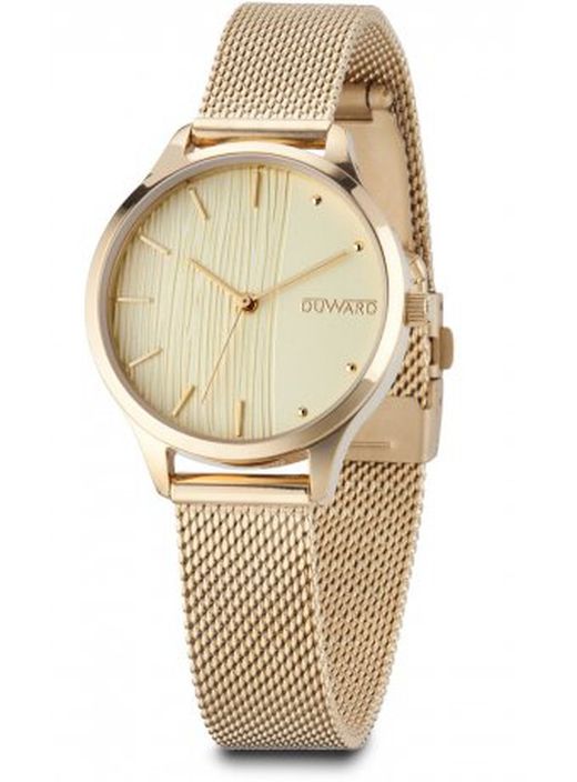 Reloj Duward mujer modelo LADY Wanita D25333.10 champan acero 316L
