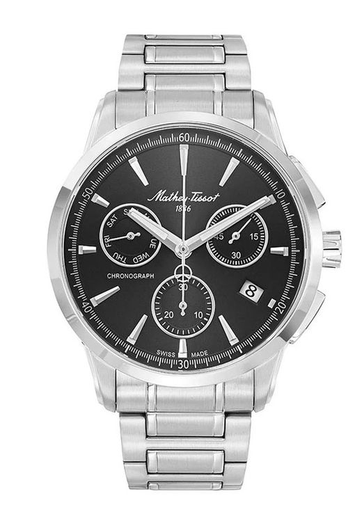 Lancelot H198CHAN Reloj Mathey Tissot Swiss Made de hombre acero inoxidable 316L crono, fecha y semanario