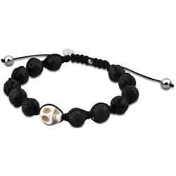 LS3019-2-1 Pulsera Lotus Style bolas acero mate