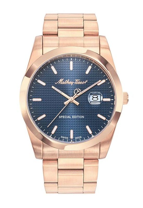 Mathy Chess H452PRBU Reloj Mathey Tissot movimiento Swiss Made