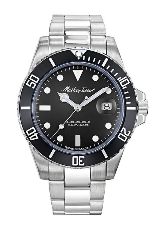 Mathy Vintage Quartz 42mm H901AN Reloj Mathey Tissot de hombre movimiento Suizo Swiss Made acero inoxidable 316L acabado con cristal zafiro