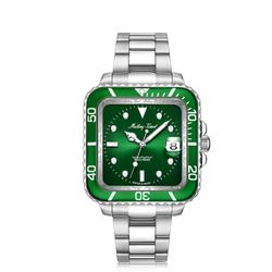 Mathy Vintage Square H902QAV Reloj unisex Mathey Tissot movimiento Suizo Swiss Made caja cuadrada esfera verde acero 316L cristal zafiro y sumergible a 5 ATM