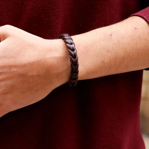 MB15A Pulsera Plata de Palo de hombre