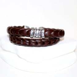 MB15A Pulsera Plata de Palo de hombre