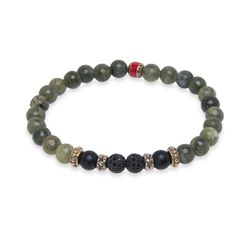 MB200X Pulsera modelo Fleo Plata de Palo de bolas para hombre