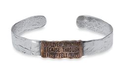 MB227X Pulsera Plata de Palo unisex elaborada en plata de ley y bronce colección Adventure