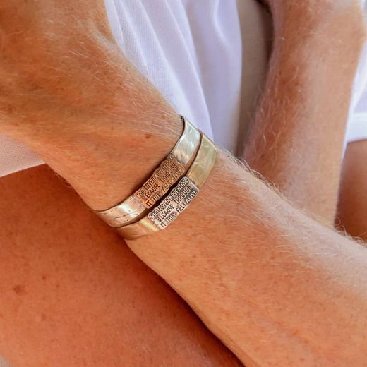 MB227X Pulsera Plata de Palo unisex elaborada en plata de ley y bronce colección Adventure