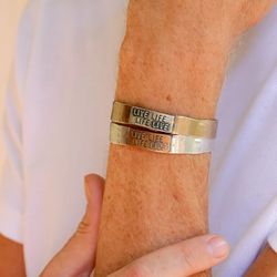 MB229X Pulsera Plata de Palo rígida unisex en plata de ley con bronce colección Live espíritu aventurero