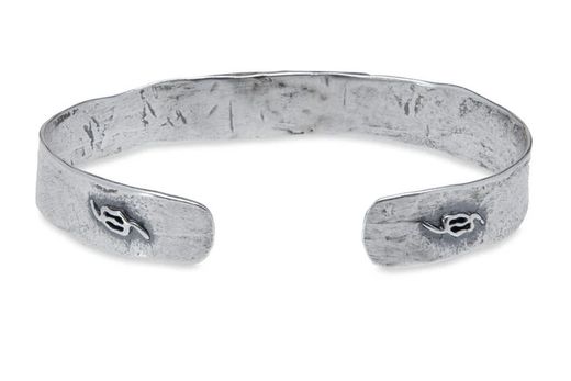 MB229X Pulsera Plata de Palo rígida unisex en plata de ley con bronce colección Live espíritu aventurero