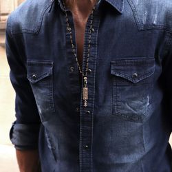 MN014X Collar rosario Plata de Palo colección Elid para hombre