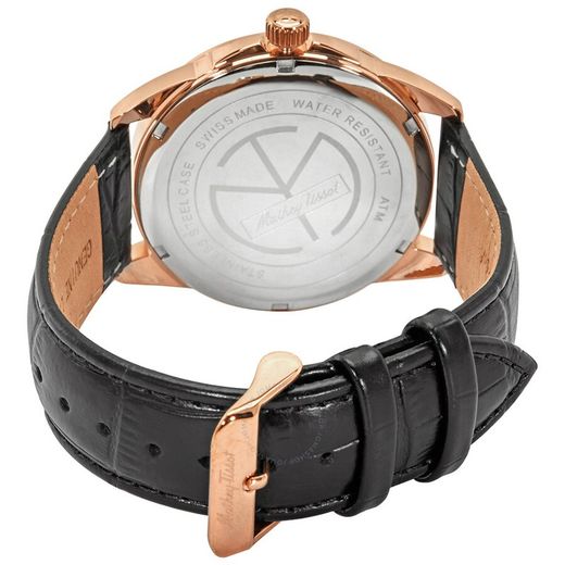 Reloj Mathey Tissot Swiss Made de hombre referencia Mondo H711PS caja acero inoxidable 316L con tratamiento IP oro, correa de piel, calendario, acuático 5ATM