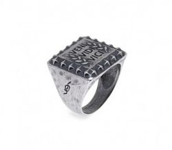 MR004X Anillo Plata de Palo Man en plata 925 con inscripción