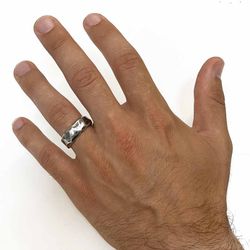 MR011A Anillo PLATADEPALO en plata 925 para hombre