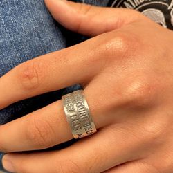 MR018X Anillo PLATA DE PALO colección Ronda de Plata 925 para hombre