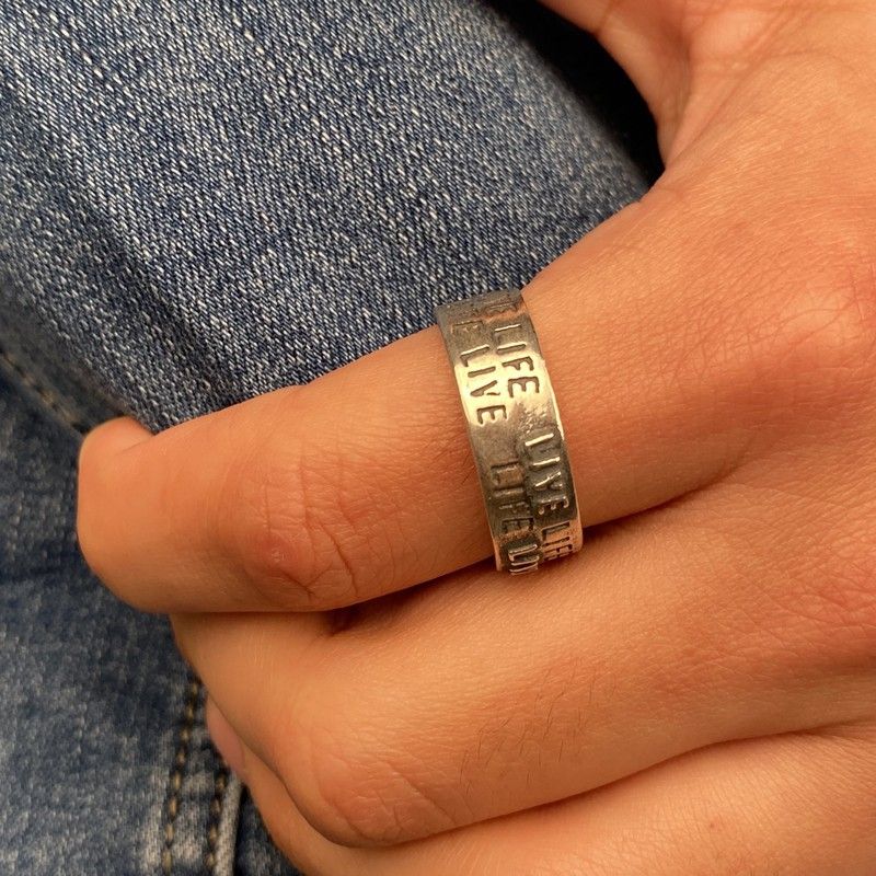 MR019X Anillo Plata de Palo modelo Enka de Plata 925 para hombre