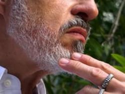 MR023X Anillo Beton PLATA DE PALO unisex