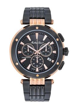 Neptune Chrono H912CHNR Reloj Mathey Tissot de hombre cronómetro y calendario esfera negra sport